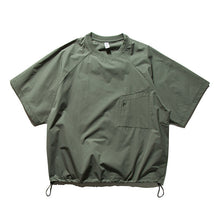 Load image into Gallery viewer, Quick-Drying Crew Neck T-Shirt with Drawstring
