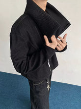 Load image into Gallery viewer, Textured Deconstructed Twill Lapel Jacket
