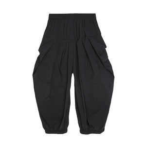 Dark Loose Large Fold Bloomers