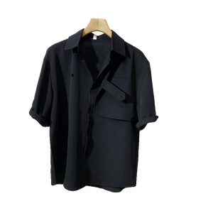 Summer Thin Loose Ice Silk Shirt
