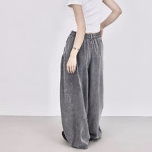 Load image into Gallery viewer, High-waisted Wide-leg Casual Curved Trousers
