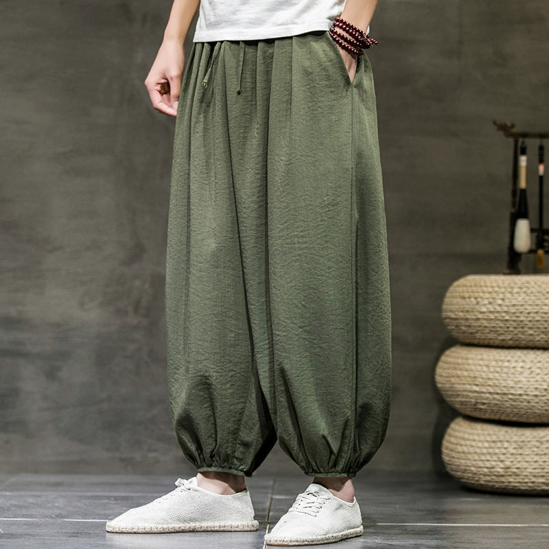 Ice Silk Loose Wide-leg Bloomers