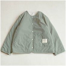 Load image into Gallery viewer, Japanese Retro Round Neck Loose Cotton Jacket
