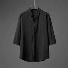 Load image into Gallery viewer, Loose-fitting Ice Silk Pleated Casual Shirt
