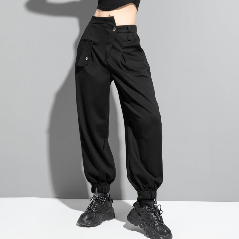 Irregular Waist Casual Loose Jogger Pants