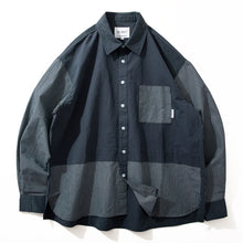 Load image into Gallery viewer, Japanese Striped Patchwork Shirt
