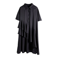 Load image into Gallery viewer, Women's Irregular Ruffle Mid-Length Shirt
