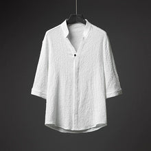 Load image into Gallery viewer, Loose-fitting Ice Silk Pleated Casual Shirt
