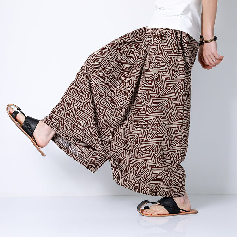 Loose Drop Crotch Harem Pants