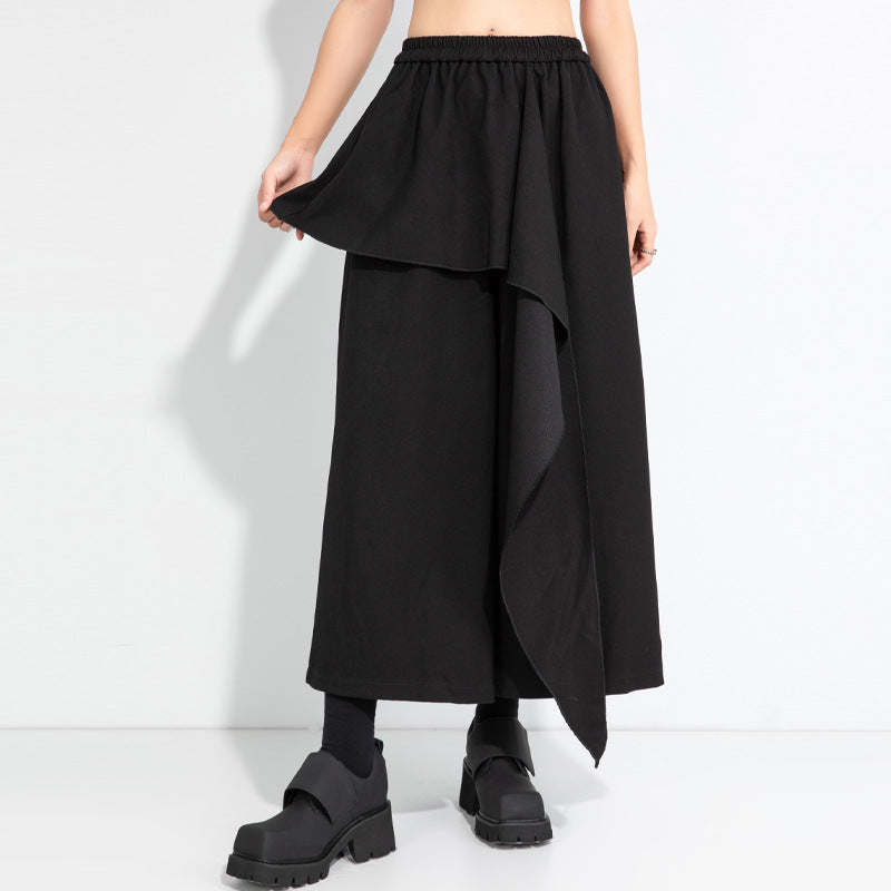 Irregular Casual Wide-leg Pants