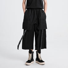Load image into Gallery viewer, Ribbon Fake Two-piece Straight Casual Pants
