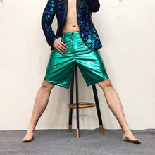 Load image into Gallery viewer, Reflective Costumes PU Leather Shorts
