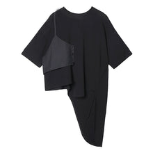 Load image into Gallery viewer, Japanese Casual Two-piece Irregular Short-sleeved Pleated Skirt
