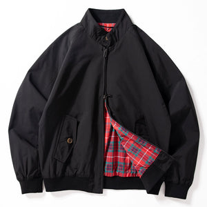 Vintage Plaid Lined Loose Casual Jacket