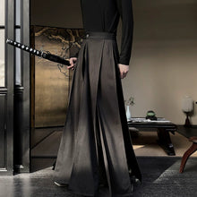 Load image into Gallery viewer, Retro Loose Casual Samurai Culottes Hakama Pants
