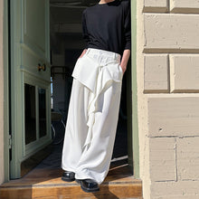 Load image into Gallery viewer, Retro Ribbon Casual Wide-leg Irregular Trousers
