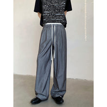 Load image into Gallery viewer, Retro High Waist Drape Striped Casual Pants
