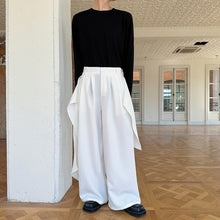 Load image into Gallery viewer, Retro Ribbon Casual Wide-leg Irregular Trousers
