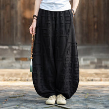 Load image into Gallery viewer, Raw-edge Linen Wide-leg Harem Pants
