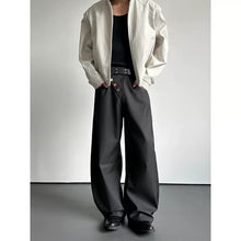 Load image into Gallery viewer, Retro Casual Diagonal Button Wide-leg Pants
