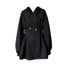 Load image into Gallery viewer, Loose Hooded Sweatshirt Dress
