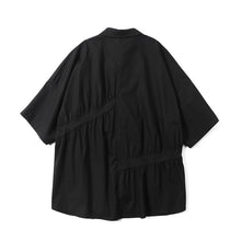 Load image into Gallery viewer, Japanese Style Irregular Pleated Loose T-shirt
