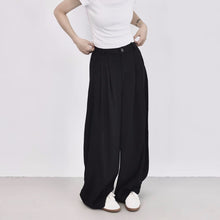 Load image into Gallery viewer, High-waisted Wide-leg Casual Curved Trousers
