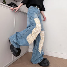 Load image into Gallery viewer, Vintage Knee Tassel Jeans
