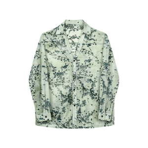 Retro Floral Translucent Shirt