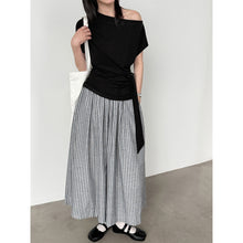 Load image into Gallery viewer, Striped Casual Loose Wide-leg Pants
