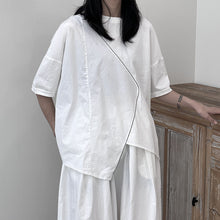 Load image into Gallery viewer, Irregular Loose Patchwork T-shirt
