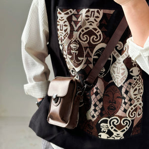 【Mask】Loose-fitting Patchwork Vest