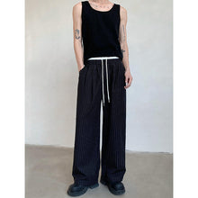 Load image into Gallery viewer, Retro High Waist Drape Striped Casual Pants

