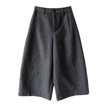 Load image into Gallery viewer, Cropped Loose Wide-leg Trousers
