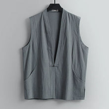 Load image into Gallery viewer, Sleeveless Button Vest
