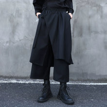 Load image into Gallery viewer, Faux Two-piece Wide-leg Asymmetrical Skirt Pants

