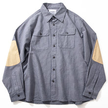 Load image into Gallery viewer, Japanese Striped Retro Patchwork Loose Casual Shirt
