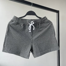Load image into Gallery viewer, Cotton Striped 3-quarter Casual Shorts

