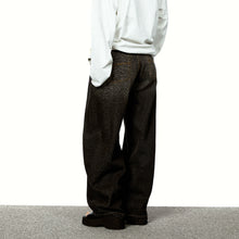 Load image into Gallery viewer, American Leopard Print Wide-leg Denim Scimitar Pants
