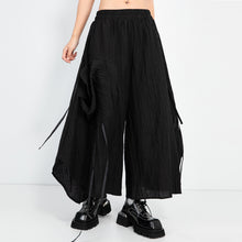 Load image into Gallery viewer, Irregular Elastic Waist Loose Wide-leg Pants
