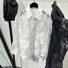 Load image into Gallery viewer, Micro-sheer Loose Casual Shirt
