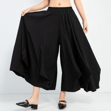 Load image into Gallery viewer, High-waisted Draped Wide-leg Culottes

