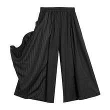 Load image into Gallery viewer, Irregular Striped Patchwork Elastic Waist Culottes
