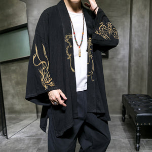 Dragon Embroidered Hanfu Cropped Cardigan