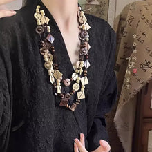 Load image into Gallery viewer, Vintage Wooden Coconut Shell Necklace Waist Chain Stacking Accessories

