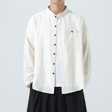 Load image into Gallery viewer, Double-layer Collar Loose Casual Shirt
