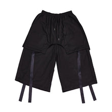 Load image into Gallery viewer, Ribbon Fake Two-piece Straight Casual Pants
