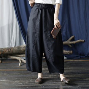 Distressed Washed Loose Casual Wide-leg Pants