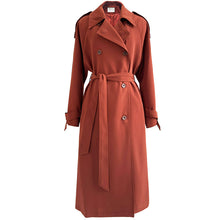 Load image into Gallery viewer, Drape Loose Over-kneeTrench Coat
