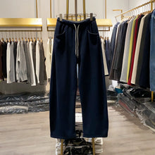 Load image into Gallery viewer, Two-tone Drawstring Casual Straight Leg Pants
